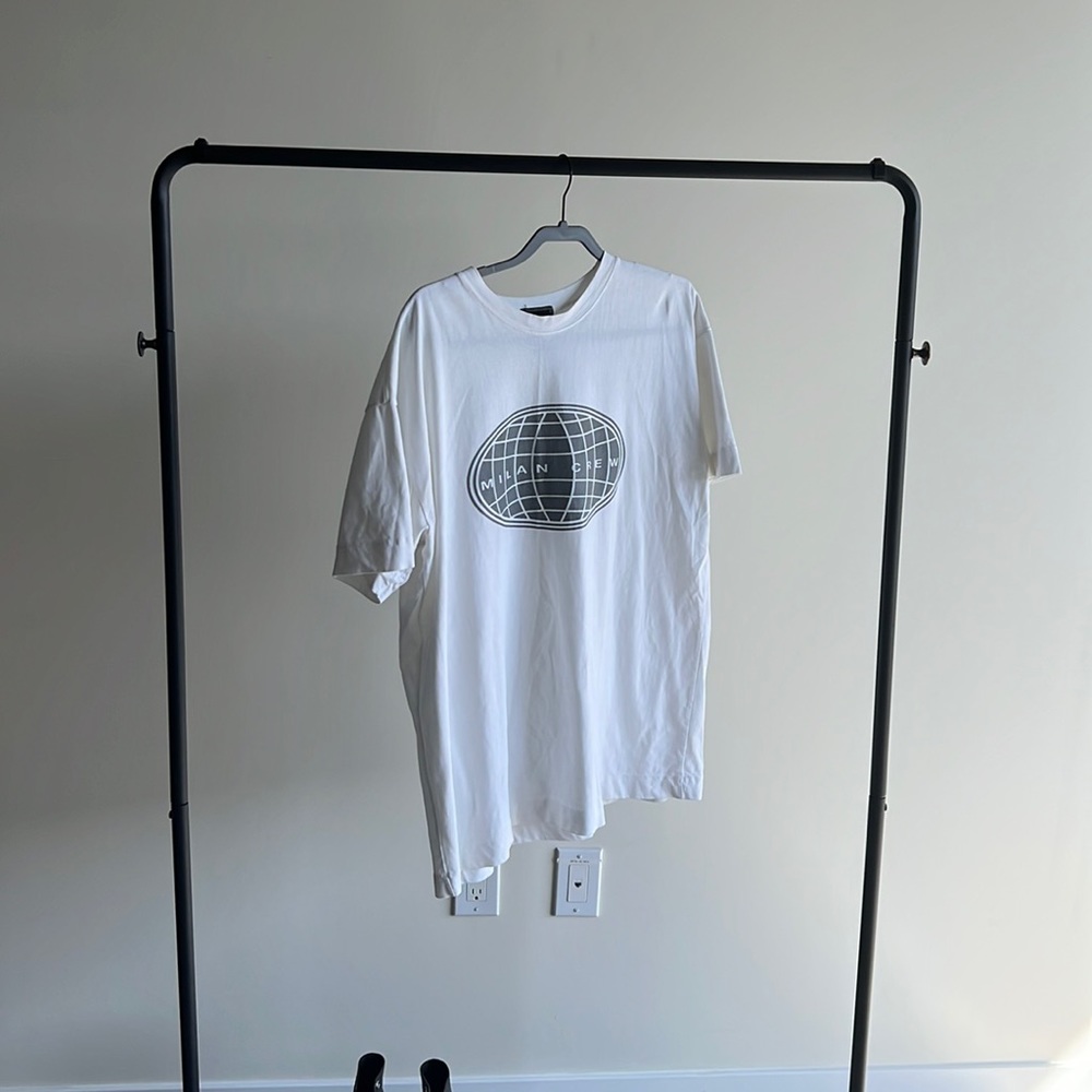 Mike white T-shirt. Slightly worn